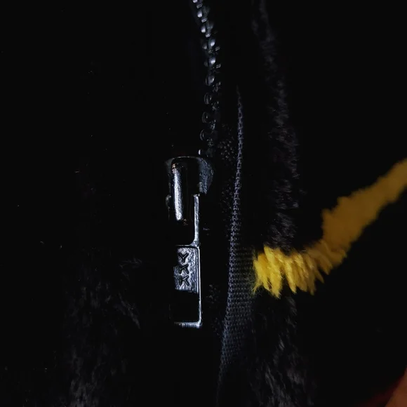 Zuki Abstract Design Fur Coat